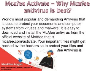 world s most popular and demanding antivirus that
