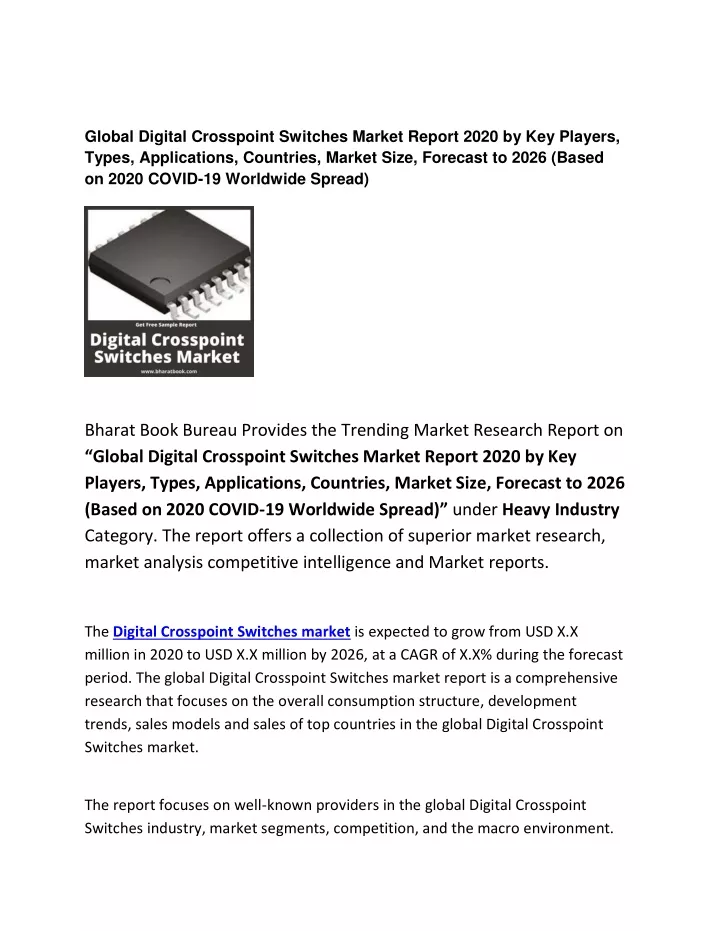 global digital crosspoint switches market report