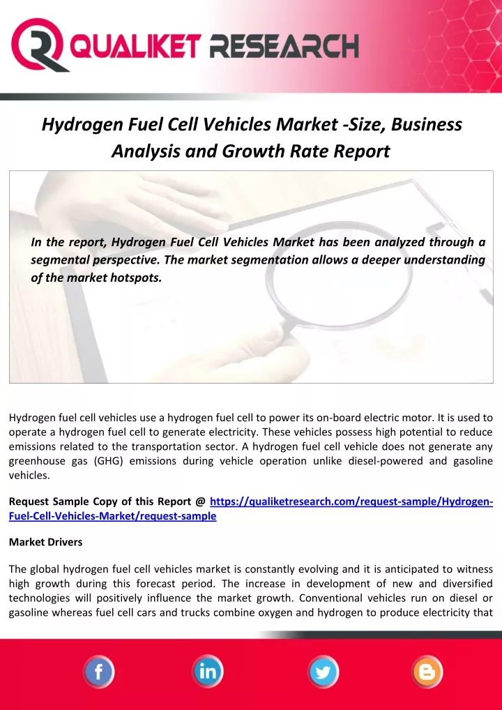 hydrogen fuel cell vehicles market size business