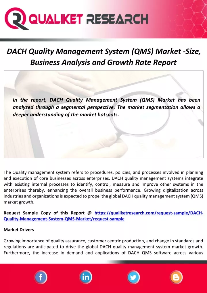 dach quality management system qms market size