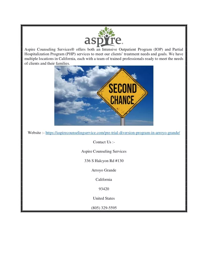 aspire counseling services offers both