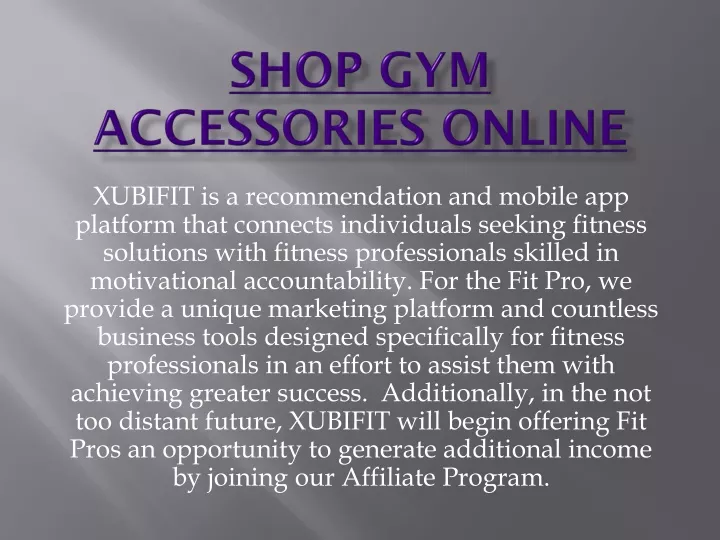 shop gym accessories online