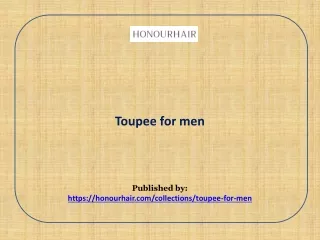 Toupee for men