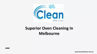 Superior Oven Cleaning in Melbourne