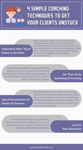 4 Simple Coaching Techniques To Get Your Clients Unstuck