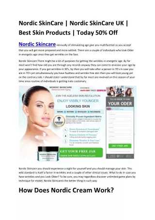 What Is The Nordic SkinCare Price?
