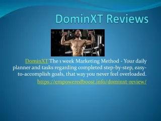 DominXT - Strenght To Develop Muscular Body