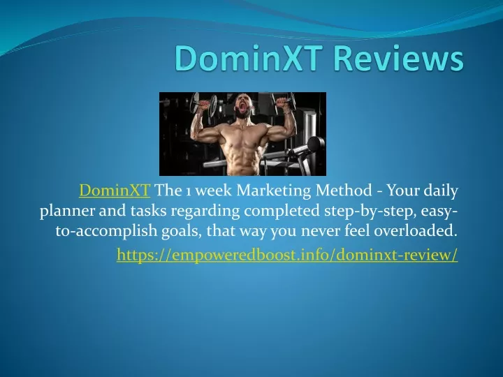 dominxt the 1 week marketing method your daily
