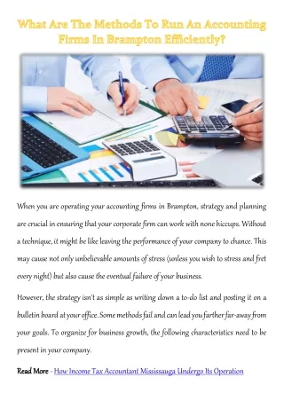 when you are operating your accounting firms