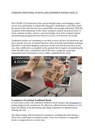 changing traditional in retail and ecommerce