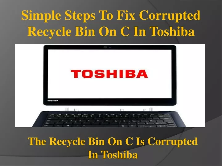 simple steps to fix corrupted recycle
