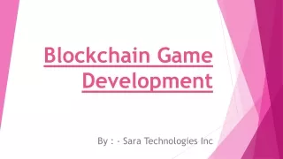 blockchain game development