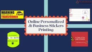 Online Personalized & Business Stickers Printing | Printland