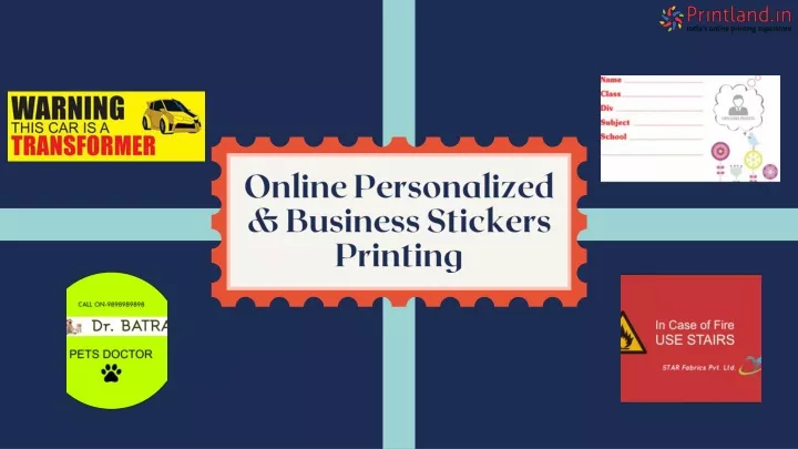 online personalized business stickers printing