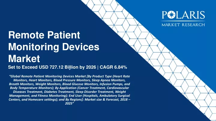 remote patient monitoring devices market set to exceed usd 727 12 billion by 2026 cagr 6 84