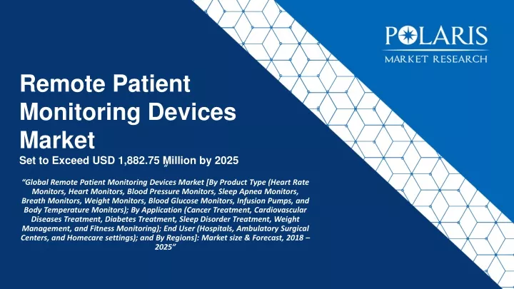 remote patient monitoring devices market set to exceed usd 1 882 75 million by 2025