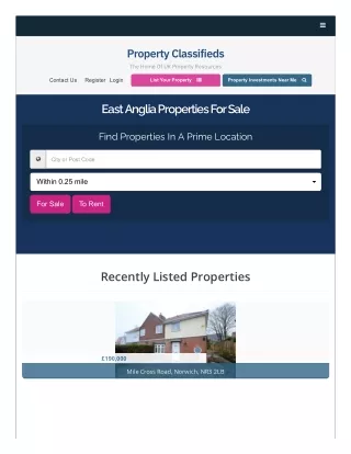 Quick Property For Sale in Norwich