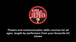 Musical Theatre Summer Workshops - West End in