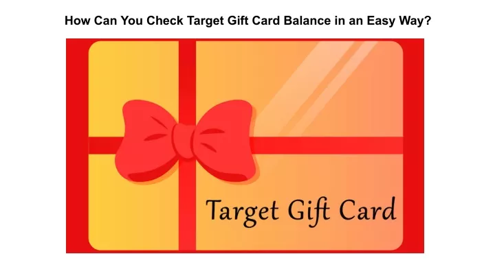 how can you check target gift card balance