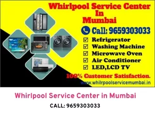 Whirlpool Service Center in Mumbai