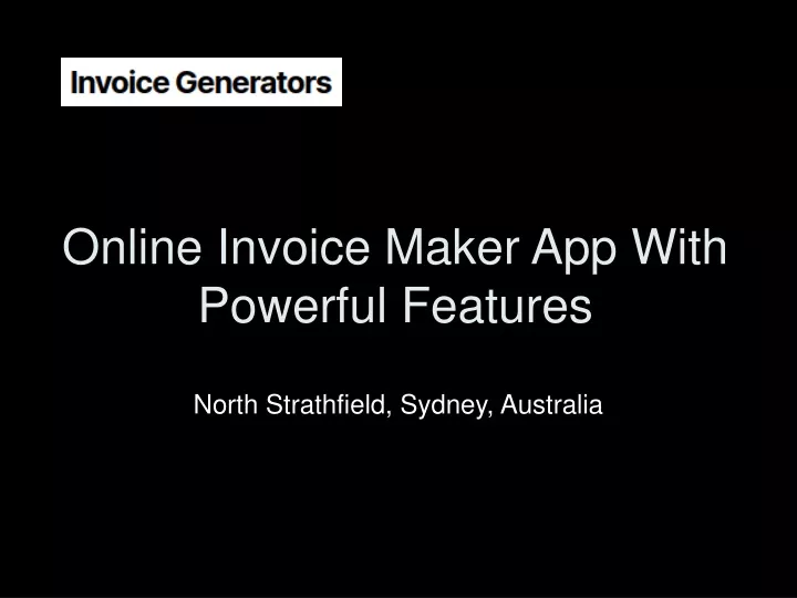 online invoice maker app with powerful features