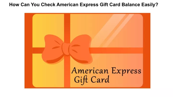 how can you check american express gift card