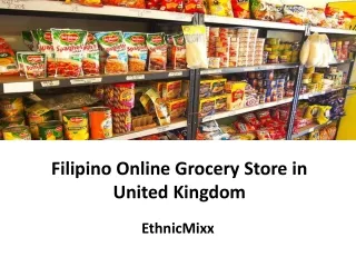 Filipino Online Grocery Store in United Kingdom