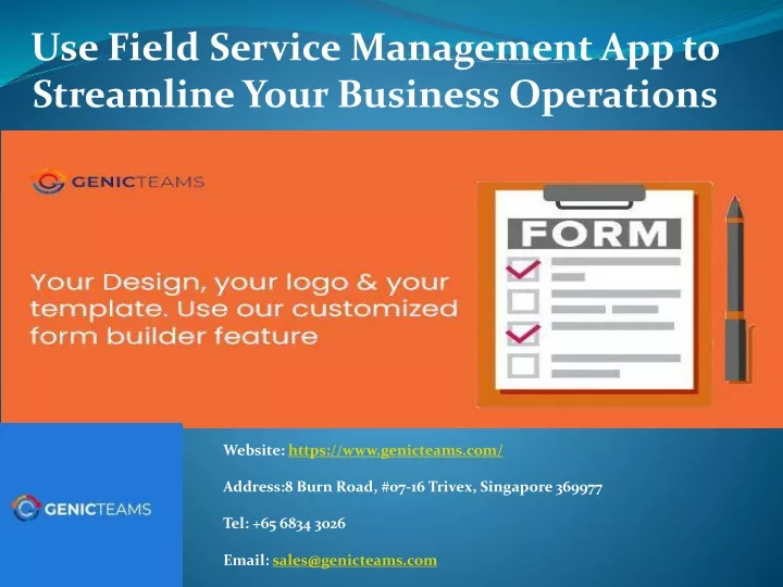 use field service management app to streamline