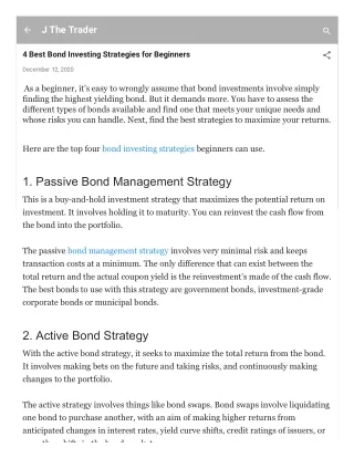 4 Best Bond Investing Strategies for Beginners