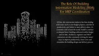 the role of building information modeling