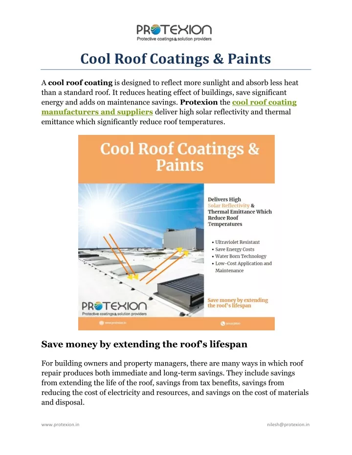 cool roof coatings paints