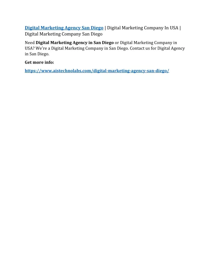 digital marketing agency san diego digital