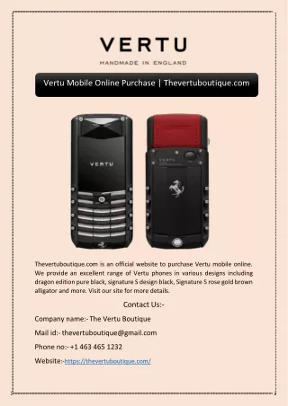 vertu mobile online purchase thevertuboutique com