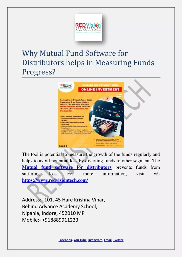 why mutual fund software for distributors helps