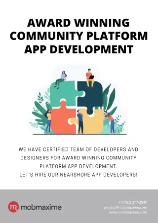 Award Winning Community Platform App Development Company