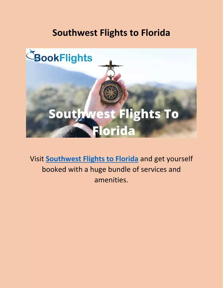 southwest flights to florida