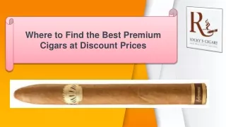 Where to Find the Best Premium Cigars at Discount Prices