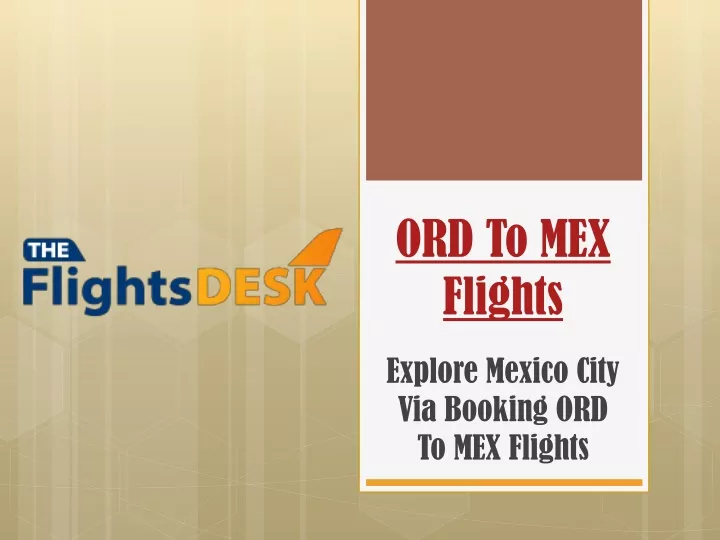 ord to mex flights