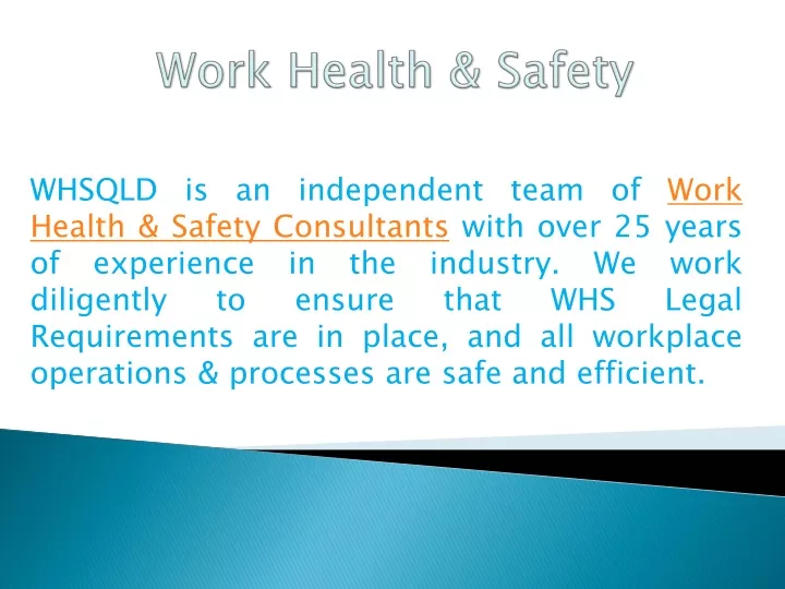 work health safety
