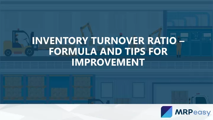 inventory turnover ratio formula and tips