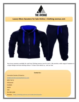 Luxury Mens Sweaters for Sale Online | Clothing-avenue.com