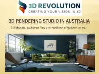 3D Rendering Services in Australia