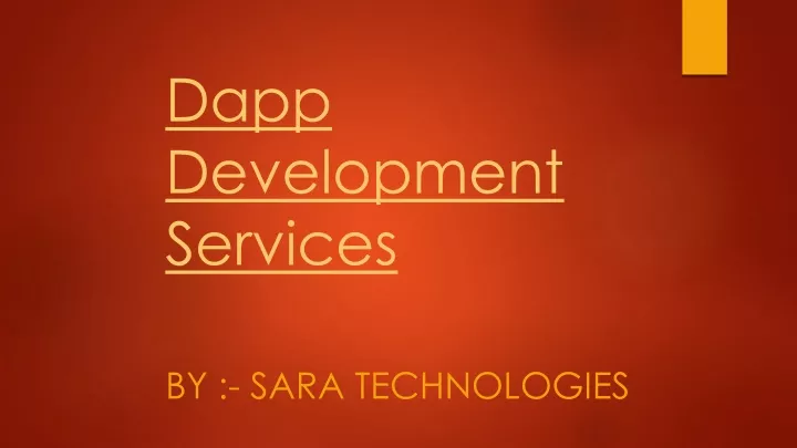 dapp development services