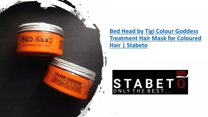 bed head by tigi colour goddess treatment hair mask for coloured hair stabeto