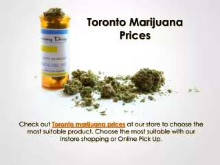Toronto Marijuana Prices
