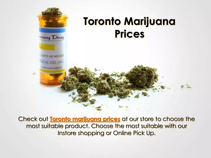 toronto marijuana prices