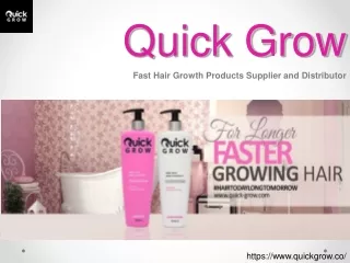 Buy Fast Hair Growth Products From Quick Grow