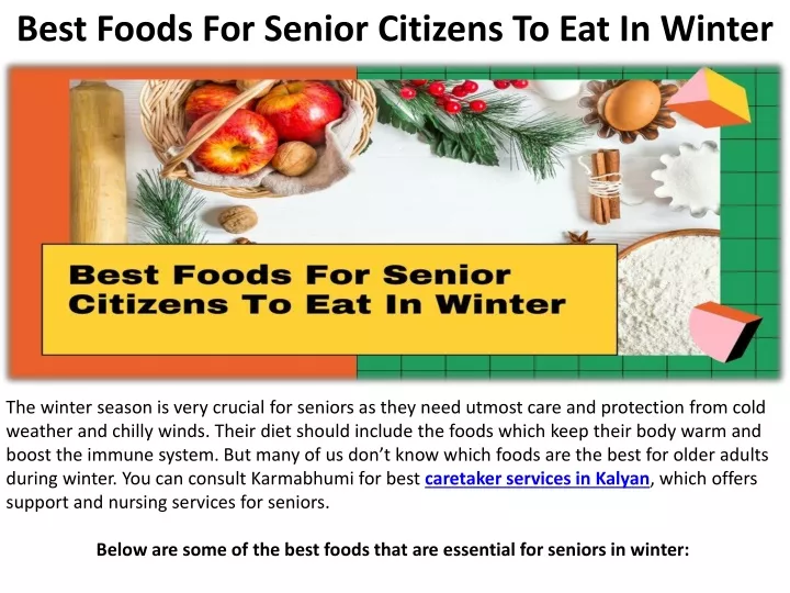 best foods for senior citizens to eat in winter