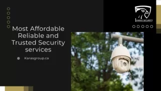Most Affordable and Reliable Security Services in Canada