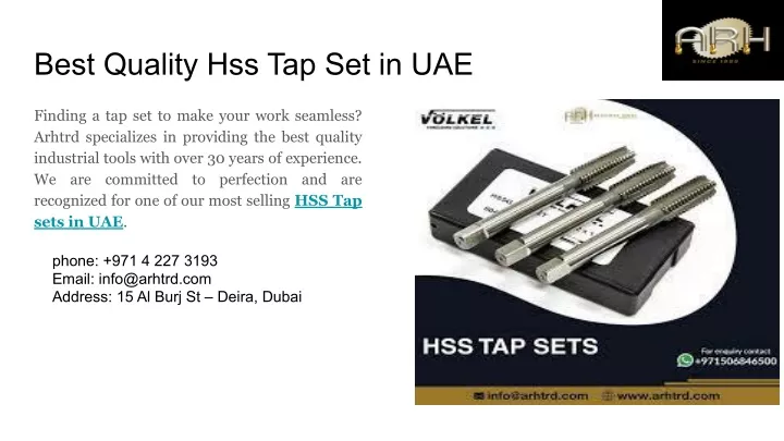 best quality hss tap set in uae